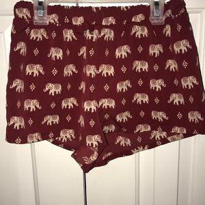 CUTE ELEPHANT FLOWY SHORTS